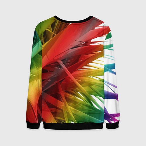 Мужской свитшот Tiger-Bowser - Super Mario 3D World / 3D-Черный – фото 2