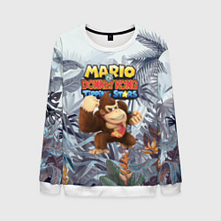 Свитшот мужской Mario Donkey Kong - Nintendo - Gorilla, цвет: 3D-белый