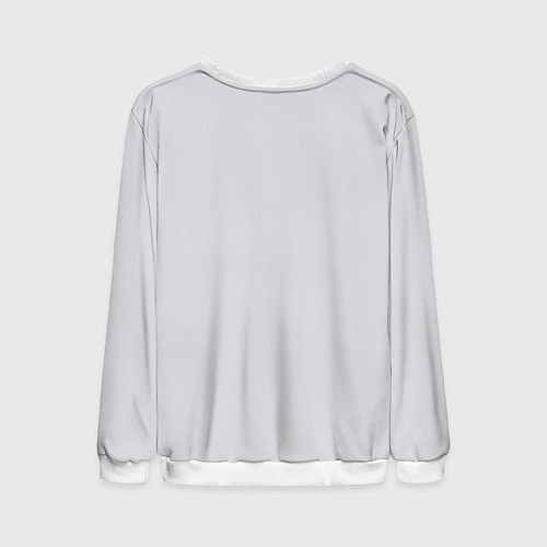 Мужской свитшот Триколор - ленточки / 3D-Белый – фото 2