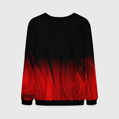 Мужской свитшот Bring Me the Horizon red plasma / 3D-Черный – фото 2