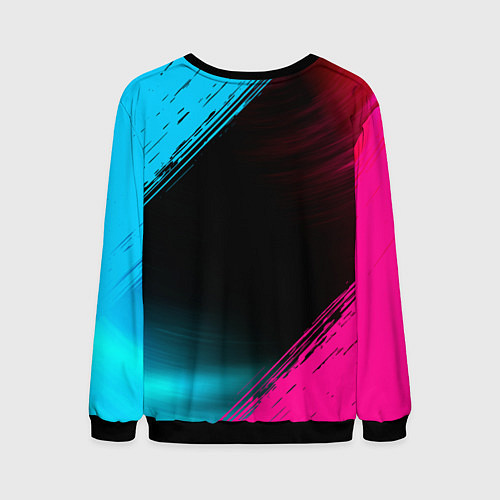 Мужской свитшот Chery - neon gradient / 3D-Черный – фото 2