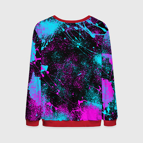 Мужской свитшот РеЗеро - Неоновые краски - Рем / 3D-Красный – фото 2