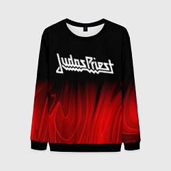 Мужской свитшот Judas Priest red plasma