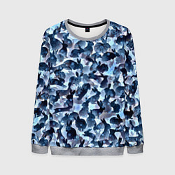 Свитшот мужской Новогдние кролики, цвет: 3D-меланж