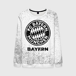 Мужской свитшот Bayern с потертостями на светлом фоне