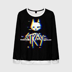 Мужской свитшот Stray glitch logo