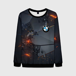 Свитшот мужской BMW explosion, цвет: 3D-черный