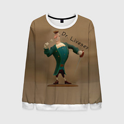 Свитшот мужской Доктор Ливси, цвет: 3D-белый