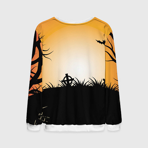 Мужской свитшот Тыквенное мороженое / 3D-Белый – фото 2