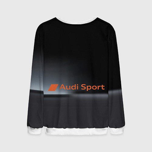 Мужской свитшот Audi sport - racing team / 3D-Белый – фото 2