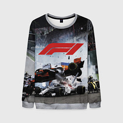 Свитшот мужской Формула 1 - ни за что, блин!, цвет: 3D-меланж