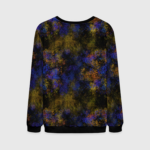 Мужской свитшот Набрызг краски / 3D-Черный – фото 2