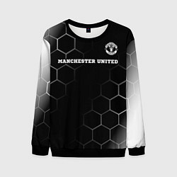 Мужской свитшот Manchester United sport на темном фоне: символ све
