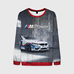 Свитшот мужской BMW M4 GT4 - racing team - motorsport, цвет: 3D-красный