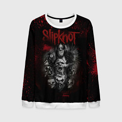 Свитшот мужской Slipknot dark red, цвет: 3D-белый