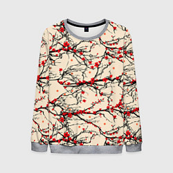 Свитшот мужской Sakura flowers, цвет: 3D-меланж