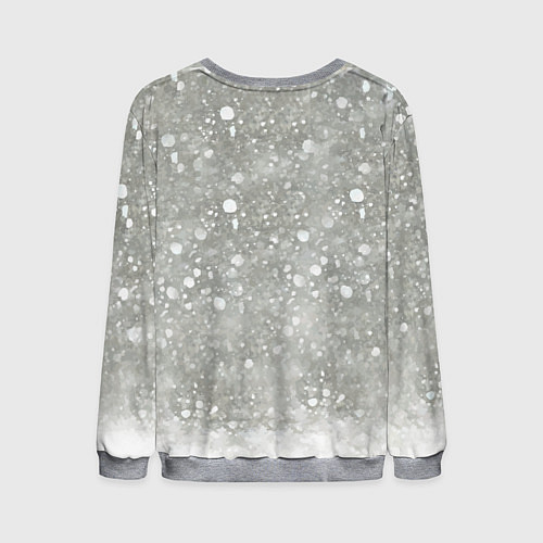 Мужской свитшот Кролик Снежок Милый / 3D-Меланж – фото 2