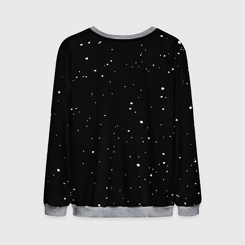 Мужской свитшот Суши Кот в Космосе / 3D-Меланж – фото 2