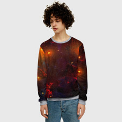 Свитшот мужской Звездная бескрайняя вселенная, цвет: 3D-меланж — фото 2