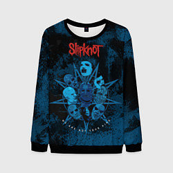 Свитшот мужской Slipknot blue, цвет: 3D-черный