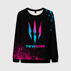Мужской свитшот The Witcher - neon gradient