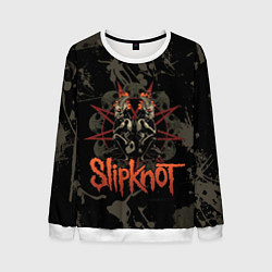 Свитшот мужской Slipknot dark satan, цвет: 3D-белый