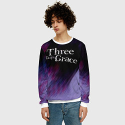 Свитшот мужской Three Days Grace lilac, цвет: 3D-белый — фото 2