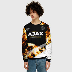 Свитшот мужской Ajax legendary sport fire, цвет: 3D-черный — фото 2