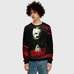 Свитшот мужской Slipknot black & red, цвет: 3D-черный — фото 2