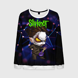 Свитшот мужской Slipknot dark blue, цвет: 3D-белый