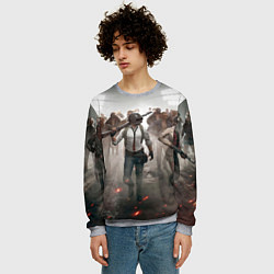 Свитшот мужской ПAБГ, цвет: 3D-меланж — фото 2
