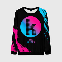 Свитшот мужской The Killers - neon gradient, цвет: 3D-черный