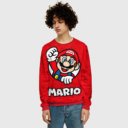 Свитшот мужской Луиджи и Марио, цвет: 3D-красный — фото 2