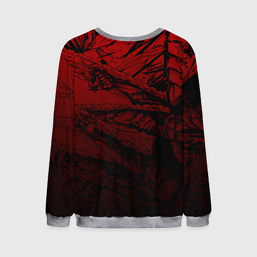 Мужской свитшот Пауэр : Человек-бензопила / 3D-Меланж – фото 2