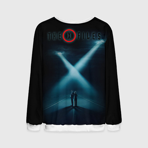 Мужской свитшот X - Files / 3D-Белый – фото 2