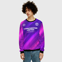 Свитшот мужской Manchester United legendary sport grunge, цвет: 3D-черный — фото 2