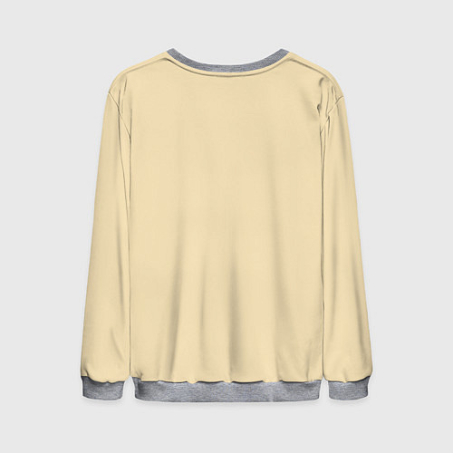 Мужской свитшот Доброволец - ты не робот? / 3D-Меланж – фото 2