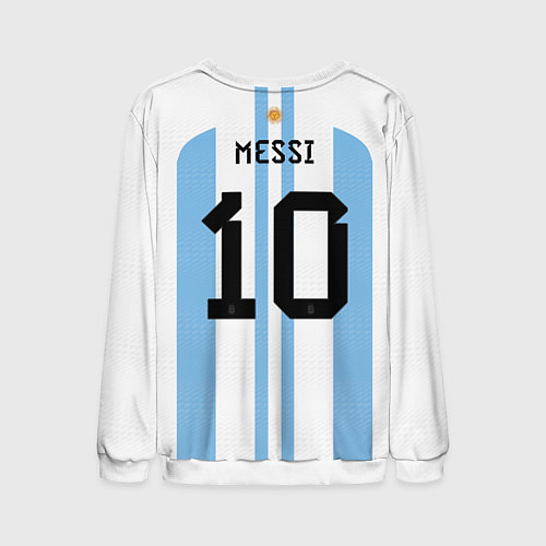 Мужской свитшот Месси Аргентина ЧМ 2022 / 3D-Белый – фото 2