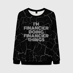 Мужской свитшот Im financier doing financier things: на темном