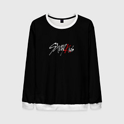 Свитшот мужской Stray Kids white logo, цвет: 3D-белый