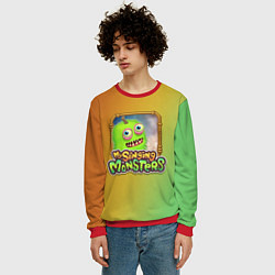 Свитшот мужской My Singing Monsters - Зерномех, цвет: 3D-красный — фото 2