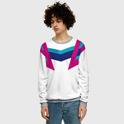 Свитшот мужской FIRM белый спортик, цвет: 3D-меланж — фото 2