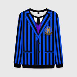 Свитшот мужской Ученик академии Невермор: униформа, цвет: 3D-черный