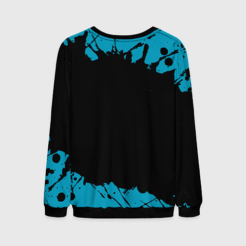 Мужской свитшот Made in 2001: liquid art / 3D-Черный – фото 2