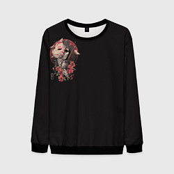 Мужской свитшот Японская смерть самурай с катаной