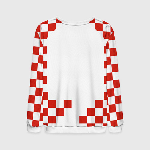 Мужской свитшот Форма сборной Хорватии / 3D-Белый – фото 2