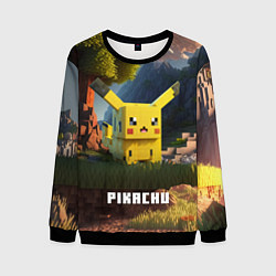 Свитшот мужской Pokеmon Pikachu, цвет: 3D-черный
