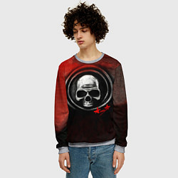 Свитшот мужской Дудка - Алиса, цвет: 3D-меланж — фото 2