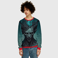 Свитшот мужской Демон леса, цвет: 3D-красный — фото 2
