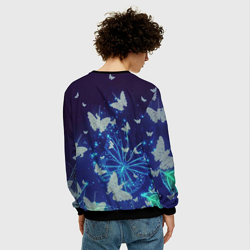 Мужской свитшот Сумеречный мир / 3D-Черный – фото 4